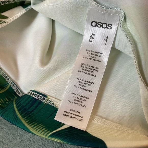 🌿ASOS Fern and Palm Leaf Dress - Picture 7 of 8